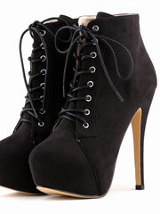 Load image into Gallery viewer, Suede High Heeled Boots