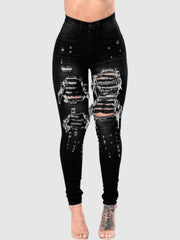 Load image into Gallery viewer, Ripped Denim Pants