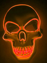Load image into Gallery viewer, Halloween Skeleton Mask LED Glow