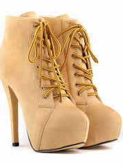 Load image into Gallery viewer, Suede High Heeled Boots