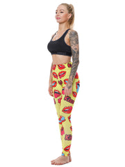 Load image into Gallery viewer, Lips Print Leggings
