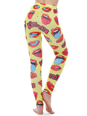 Load image into Gallery viewer, Lips Print Leggings