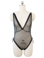 Load image into Gallery viewer, Deep V Sheer Bodysuit