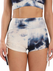 Load image into Gallery viewer, Tie-Dye Shorts Side Tie