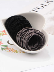 Load image into Gallery viewer, Elastic hair Ties (100pc 2mm thick )