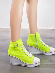 Load image into Gallery viewer, High-top Women Canvas Style Shoes