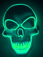 Load image into Gallery viewer, Halloween Skeleton Mask LED Glow