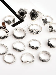 Load image into Gallery viewer, 15 Pcs Bohemian Retro Rings