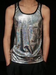 Load image into Gallery viewer, Metallic Color Tank Top