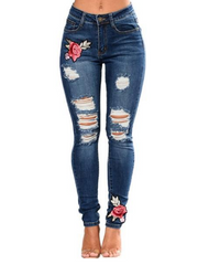 Load image into Gallery viewer, Embroidered Jeans