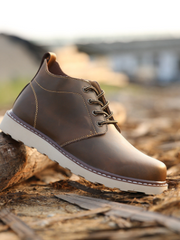 Load image into Gallery viewer, Men's Leather Ankle Boots