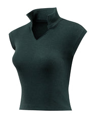 Load image into Gallery viewer, Deep V-neck Crop Tops