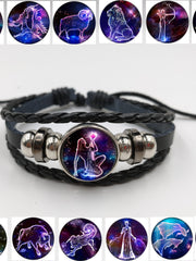 Load image into Gallery viewer, Constellation multilayer woven leather bracelet