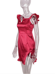 Load image into Gallery viewer, Ruffled Shoulder Dress