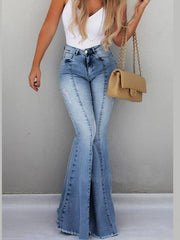 Load image into Gallery viewer, High Waist Flared Jeans