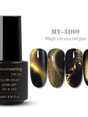 Load image into Gallery viewer, Two-Color Cats-Eye Gel Polish
