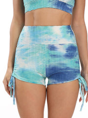 Load image into Gallery viewer, Tie-Dye Shorts Side Tie