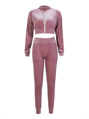 Load image into Gallery viewer, Velour/Velvet Tracksuit Set
