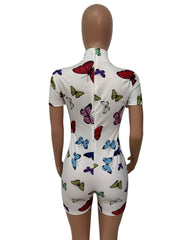 Load image into Gallery viewer, Butterfly Print Romper