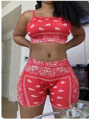 Load image into Gallery viewer, Top & Shorts Bandana Theme