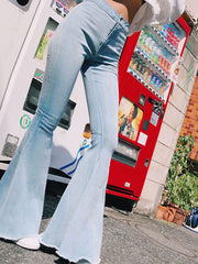 Load image into Gallery viewer, Slim Bell-bottoms Jeans