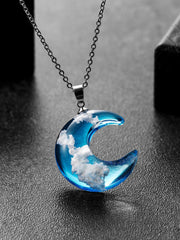 Load image into Gallery viewer, Moon Pendant Necklace
