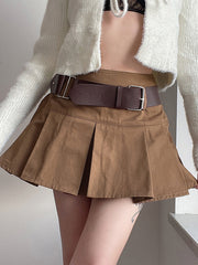 Load image into Gallery viewer, Mini Skirt With Belt