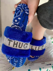 Load image into Gallery viewer, Thug Life Slippers