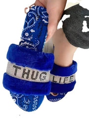 Load image into Gallery viewer, Thug Life Slippers