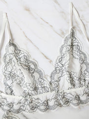 Load image into Gallery viewer, Floral Lace Two Piece Lingerie Set