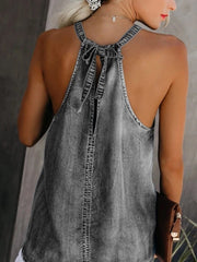 Load image into Gallery viewer, Women's Denim Jeans Top