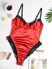 Load image into Gallery viewer, Bodysuit Lingerie With Lace detail