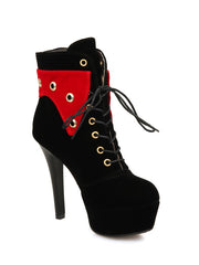 Load image into Gallery viewer,  high heel lace ladies ankle boots