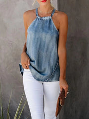 Load image into Gallery viewer, Women's Denim Jeans Top