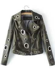 Load image into Gallery viewer, Hollow Loop Motorcycle Jacket