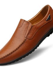 Load image into Gallery viewer, Men's Leather Moccasin Shoes