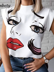 Load image into Gallery viewer, Women Elegant Lips Print Shirts - vendach
