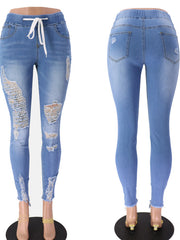 Load image into Gallery viewer, Drawstring Jeans