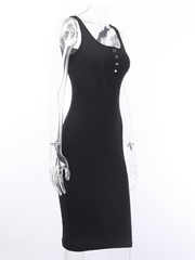 Load image into Gallery viewer, Sling U-neck sexy bag hip dress