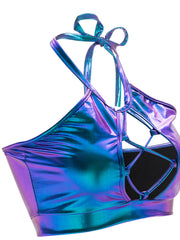 Load image into Gallery viewer, Shiny Crop Top