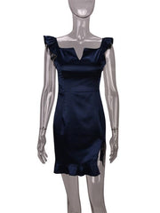 Load image into Gallery viewer, Ruffled Shoulder Dress