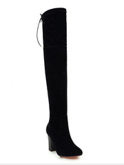 Load image into Gallery viewer, Ladies Thigh High Suede Boots