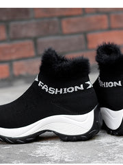 Load image into Gallery viewer, Thick Plush Women's Sneakers