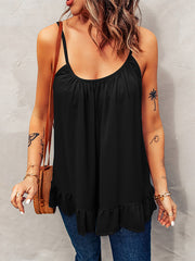 Load image into Gallery viewer, Ruffled Spaghetti Strap Tank