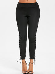 Load image into Gallery viewer, Lace Up Leggings