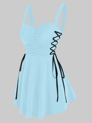 Load image into Gallery viewer, Side Lace-Up Dress