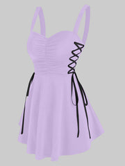 Load image into Gallery viewer, Side Lace-Up Dress