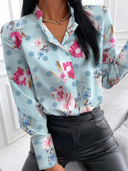Load image into Gallery viewer, Floral Long Sleeve Blouse