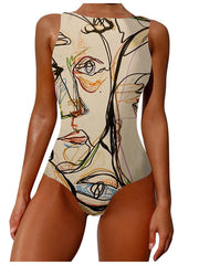 Load image into Gallery viewer, Graffiti Abstract Bodysuit