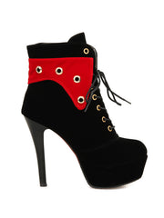 Load image into Gallery viewer,  high heel lace ladies ankle boots